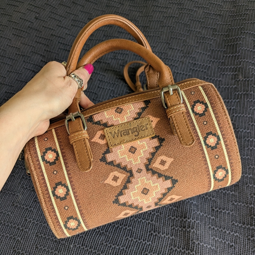 Wrangler Brown Western Handbag - Picture 11 of 15